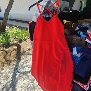 JustFab Red Mini Dress